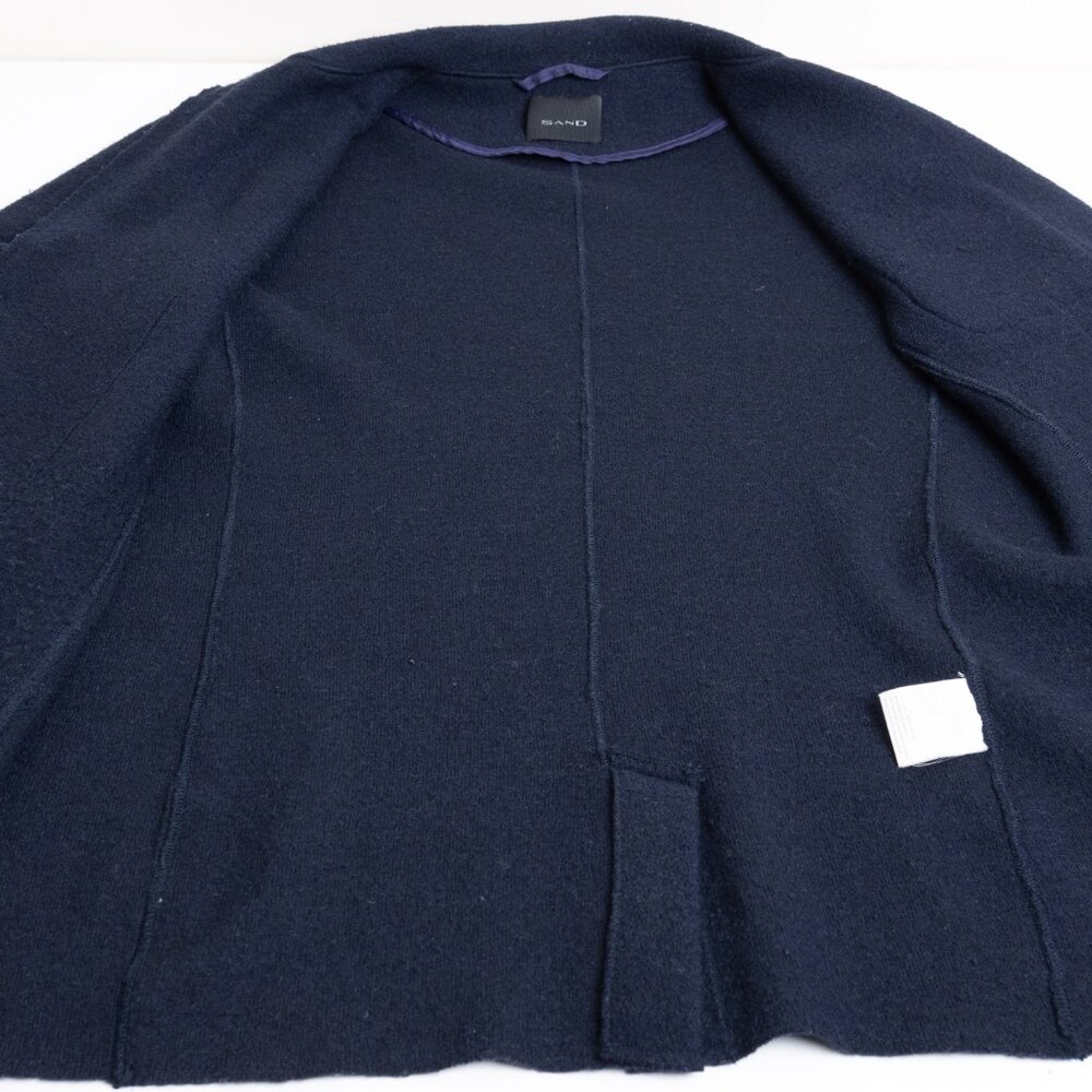 SAND Copenhagen Navy 100% Wool Soft Structured Blazer Jacket 40R (IT 50) - Picture 12 of 14